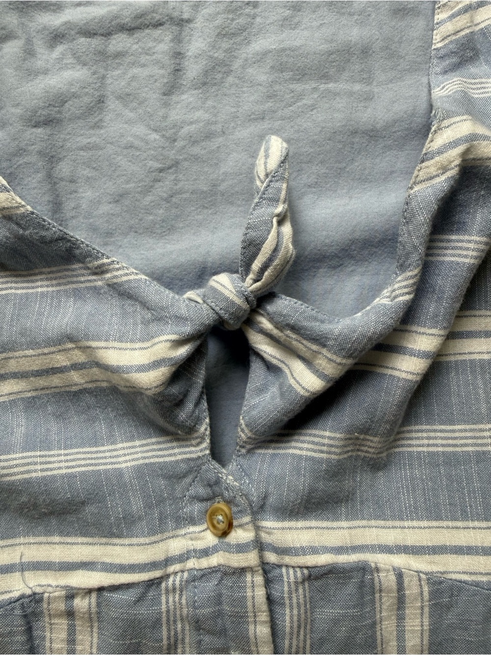 Abercrombie & Fitch Blue Stripe Button Down Mini Dress / Size XS / EUC! 🩵 - Picture 3 of 8